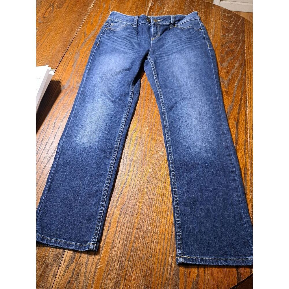 Size 4 Simply Vera Vera Wang Denim Blue Jeans Kemington Express Button